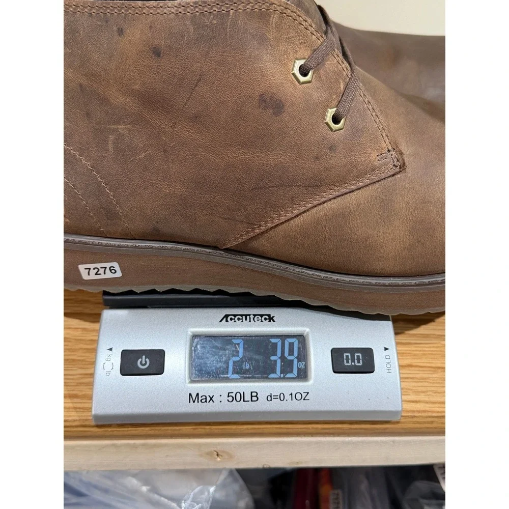 L.L.Bean Chukkas Men 11 Brown Leather Wedge Sole Lace‎ Up Boots